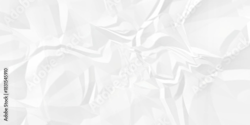 White crease billboard paper rough obsolete wrinkle. Cardboard paper white crumpled satin fabric ripped cloth decoration background	
