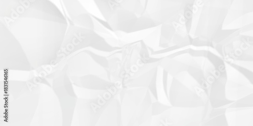 White crease billboard paper rough obsolete wrinkle. Cardboard paper white crumpled satin fabric ripped cloth decoration background	
