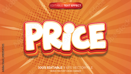 3D text effect price theme