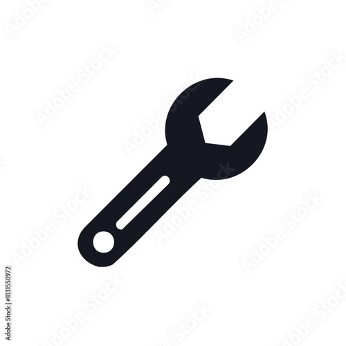 Wrench icon design simple mechanical repair vector illustration