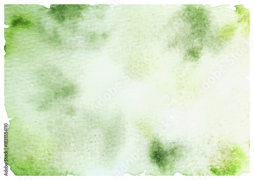 Dreamy Matcha Green Hand-Drawn Analog Watercolor Texture for Backgrounds, Cards, and Packaging