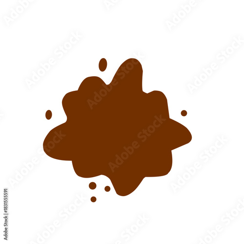 Chocolate splash vector 