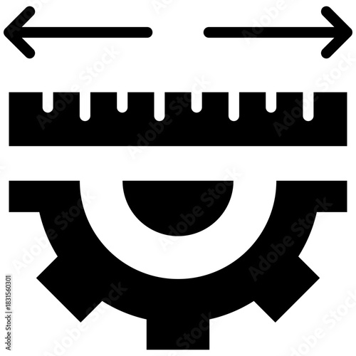 Measurement icon for gross domestic product (GDP), business, website, application, printing, document, poster design, etc