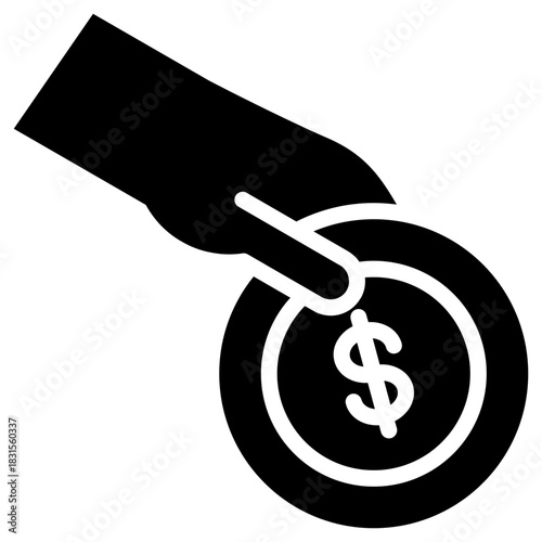 Spend icon for gross domestic product (GDP), business, website, application, printing, document, poster design, etc