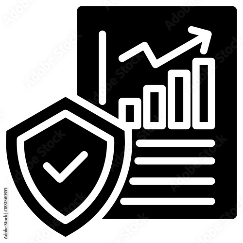 Reliable report icon for gross domestic product (GDP), business, website, application, printing, document, poster design, etc