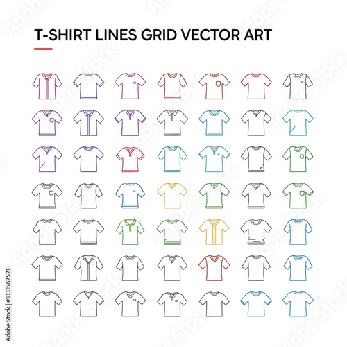 Minimal T-Shirt Outline Design