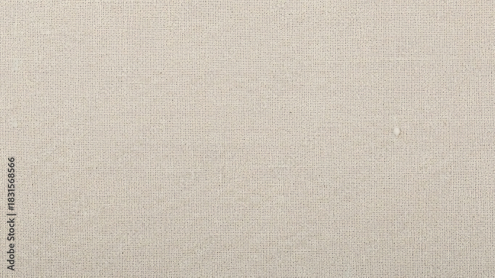 Fototapeta premium Blank natural cotton canvas or burlap texture background in beige tone perfect for art and design projects