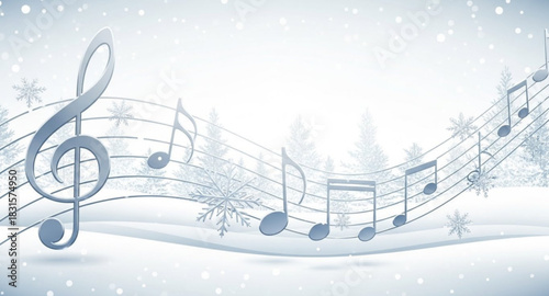 music background with notes