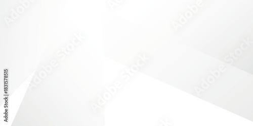Abstract white and light gray geometric background with subtle shadows and clean lines.