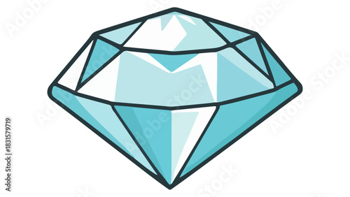 blue diamond vector illustration