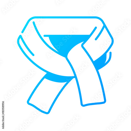 Scarf icon. winter, warm, knit, wool, clothing, accessory, cozy, fashion, cold, wrap. Vector Icon Illustration