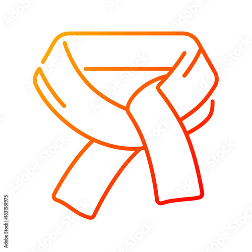 Scarf icon. winter, warm, knit, wool, clothing, accessory, cozy, fashion, cold, wrap. Vector Icon Illustration