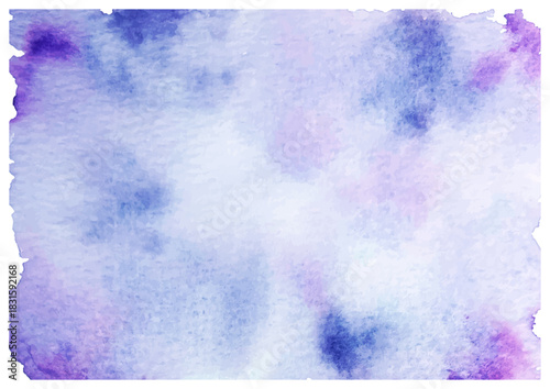 Dreamy Blue-Purple Hand-Drawn Analog Watercolor Texture for Backgrounds, Cards, and Packaging