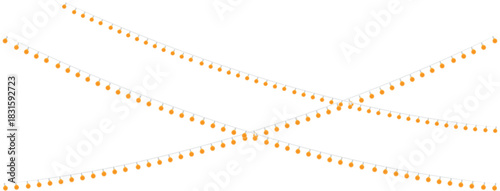 Golden Wedding Lights Drift Above the Table, Casting a Soft Romantic Glow Across the Venue