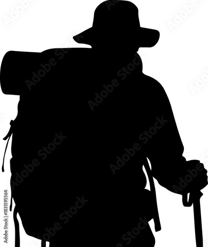 Firefighter Hero Silhouette Set with Rescue and Emergency Gear