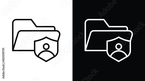 accountability Two-tone version in black and white background