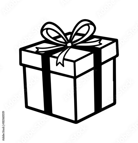 Delightful gift box graphic for marketing, celebrations, and holiday promotions