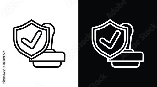 duty Two-tone version in black and white background