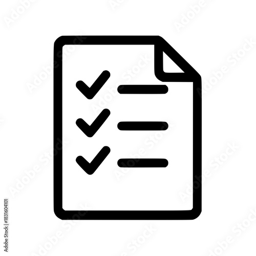 Checklist Document Icon