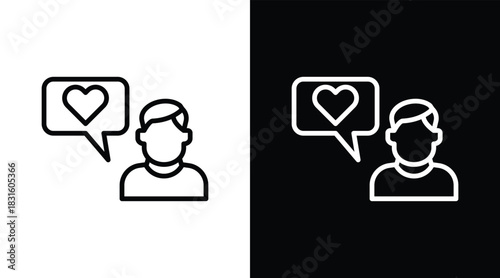 honesty Two-tone version in black and white background