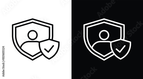 integrity Two-tone version in black and white background