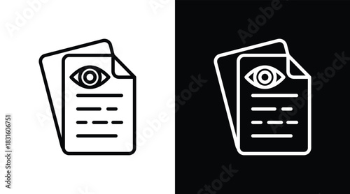 transparency Two-tone version in black and white background