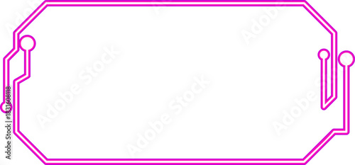 Neon Futuristic Technology Frame