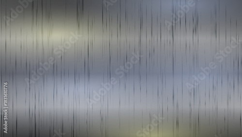 Metal texture background with vertical brushed lines and smooth gradient tones. Ideal for industrial design, product mockups, technology themes, and modern metallic surfaces.