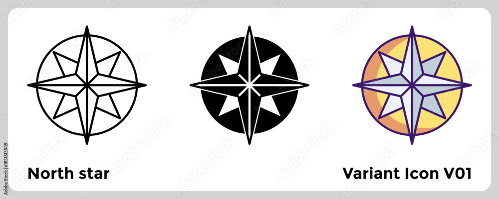 Naklejka premium North star