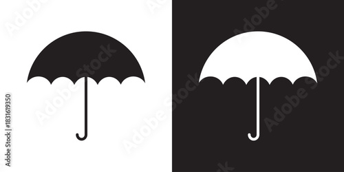 umbrella icon. protection parasol vector symbol. vector illustration.