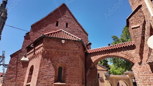Walking around the Wrocław Cathedral in Poland