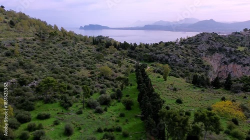 View from mont pellegrini on a sea