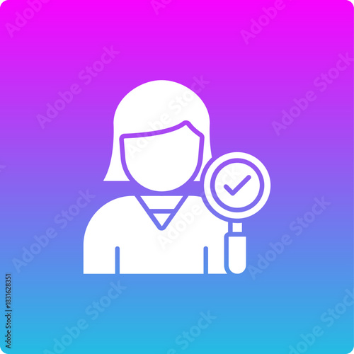 Female Auditor Icon