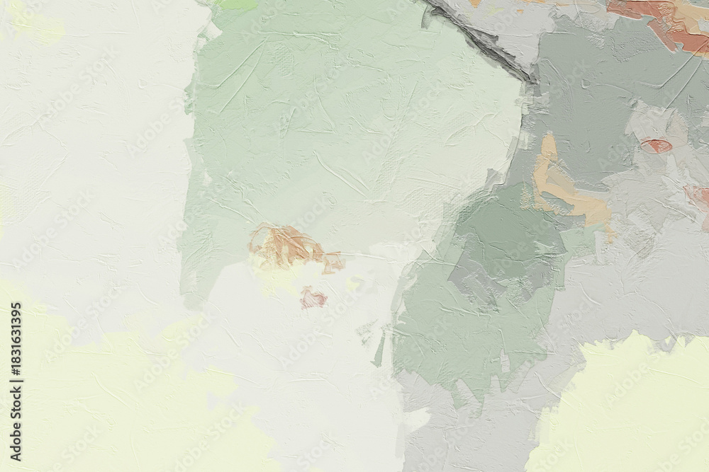 Naklejka premium Various oil paintings, flowers, children, chrysanthemums, landscapes, villages, rural areas, plowing cows, figures, cranes, roses, peonies, waterfalls, lakes, sailboats