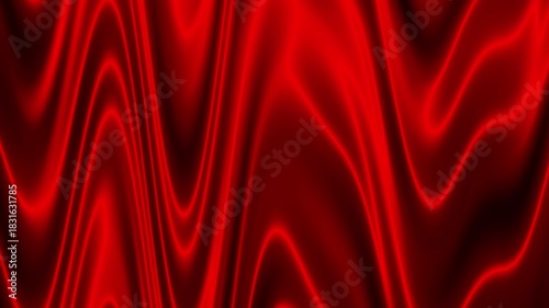 Red Cloth Wave Red Background Seamlessly Looped