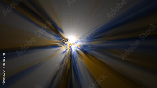 Dynamic Starburst Video: Golden, Blue Rays, Abstract Background for Energy, Motion Graphics