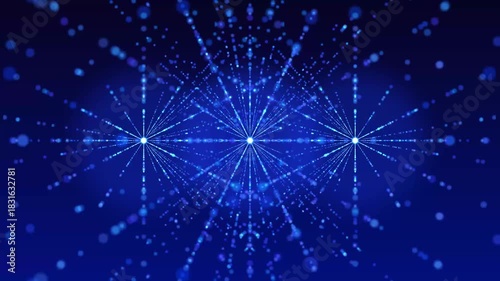 Dynamic Blue Sparkling Particle Video: Hi-Tech, Modern, Creative Effects