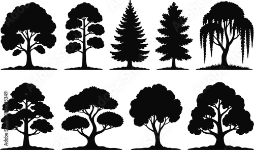 Tree silhouette collection