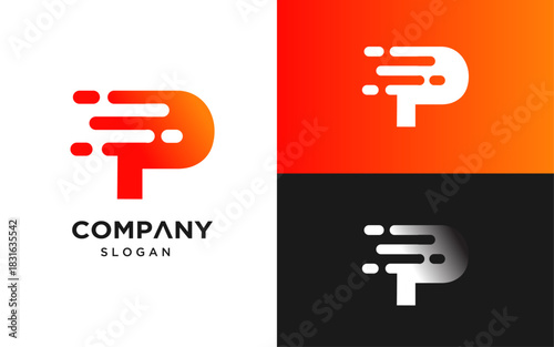 Letter P Company Logo Design