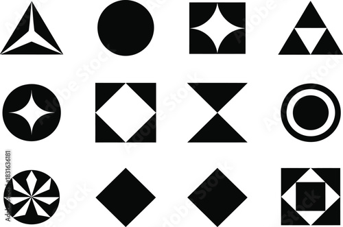 Geometric shape abstract design