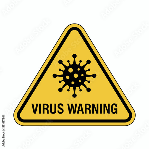 Virus Biohazard Warning Sign