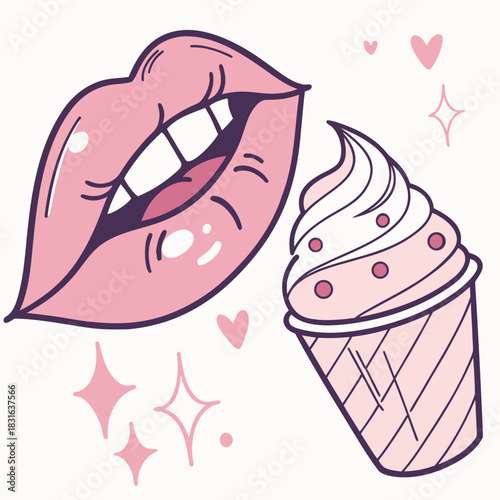 Sure! Please provide the sentences and tags you'd like me to use to create the image description