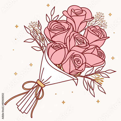 Sure! Please provide the sentences and tags you'd like me to use to create the image description