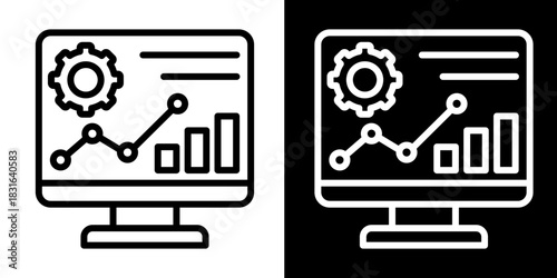 Results Driven Icon Set White Style Collection