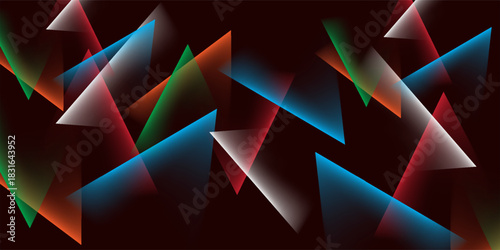 Coloured neon lights dark background vector design in eps 10