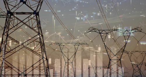 When soft overlay appearing, power towers centering while charts sliding right, showing grid data