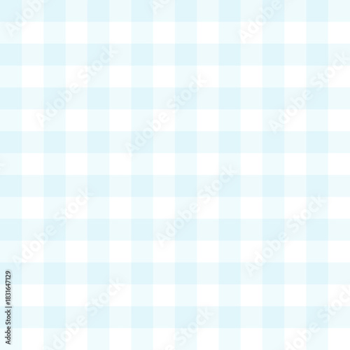 Light blue and white checkered pattern with soft edges creates calm and soothing background suitable for various design projects and textile applications