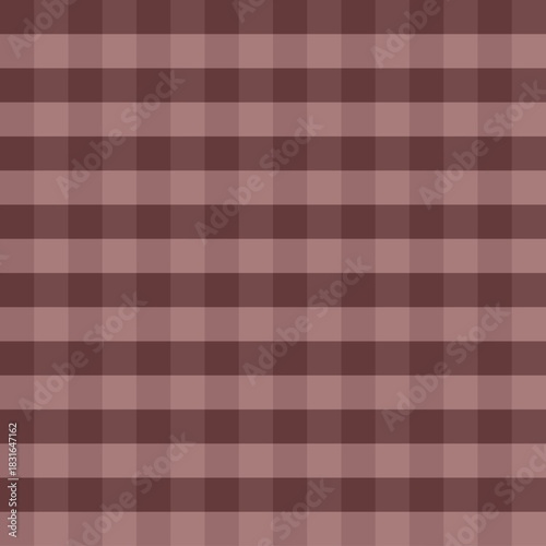 Brown checkered pattern background with alternating dark and light squares creating warm and cozy textile design suitable for fabric or wallpaper