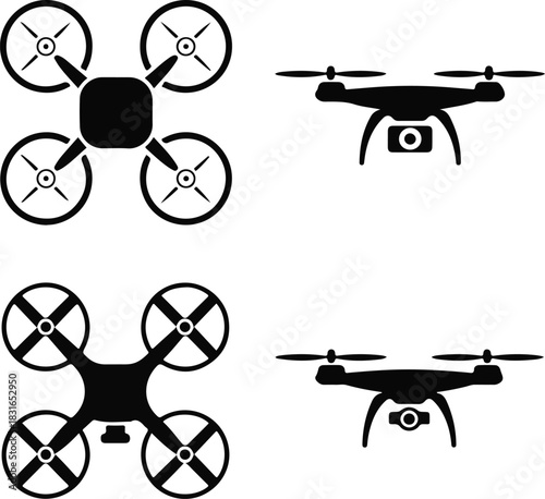 Drone vector icons