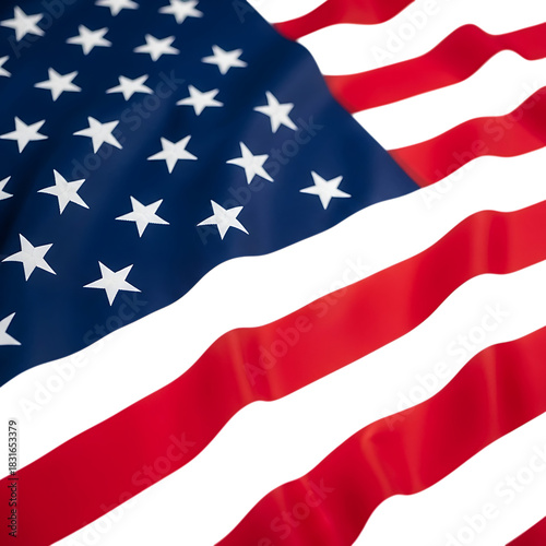 Free Download Waving american flag close-up featuring stars, stripes, freedom, independence. - GFXLoad